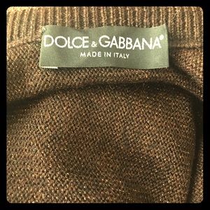 D&G copper/blk sparkly sweater, barely worn!